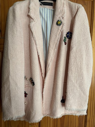 Zara embellished frayed - zara,