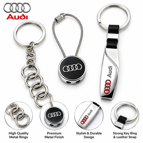 Metal keyring car keychain - keyring, 3d