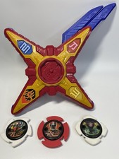 Power Rangers Ninja Steel Dx Red Star Battle Morpher with 3 Ninja Stars