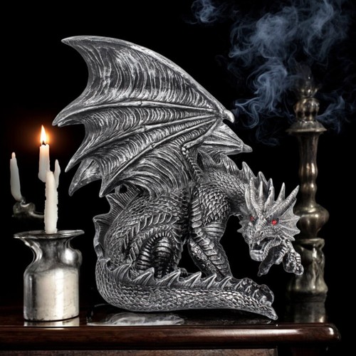 Silver dragon obsidian - silver,