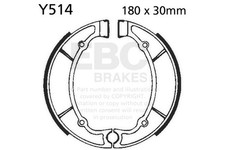 EBC Brakes Plain Motorcycle Replacement Brake Shoes For Yamaha Y514