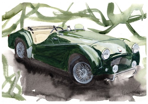 Painting triumph tr2 - of,