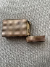 S.T. Dupont Ligne 1 Big Gold Plated Diamond Head 1960s Vintage Lighter RARE