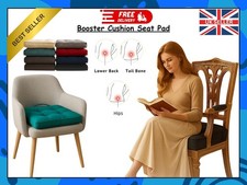 Booster Cushion Seat Pad 45x45x10cm Thick Orthopaedic Armchair Chair Seat Pad UK