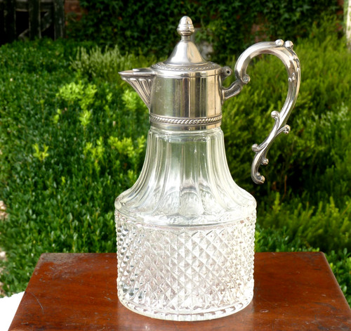 Glass claret jug decanter - glass,