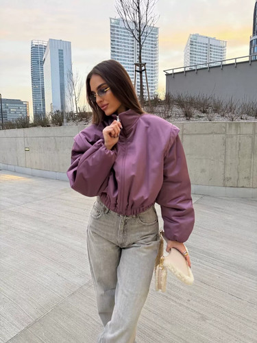 Zara puffer jacket with - zara,