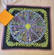 Hermes Aux Pays Des Epices Silk Scarf 90 Cm Excellent Condition With Box
