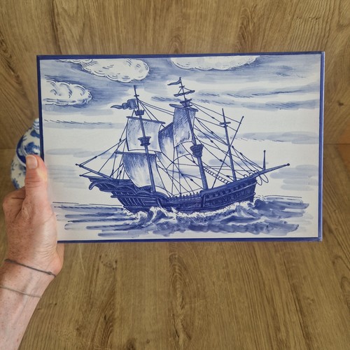 Vintage hand painted blue - vintage,