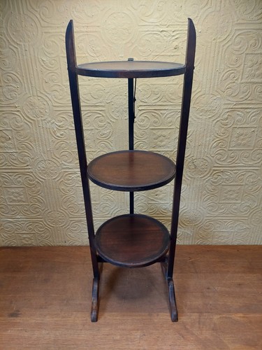 Vintage wooden foldable tier - foldable, 3