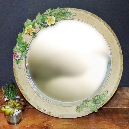 Barbola mirror vintage large - vintage,