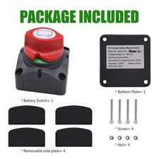 12V 600A Battery Switch Isolator Cut Off Kill for Knob Marine Boat Camper Truck