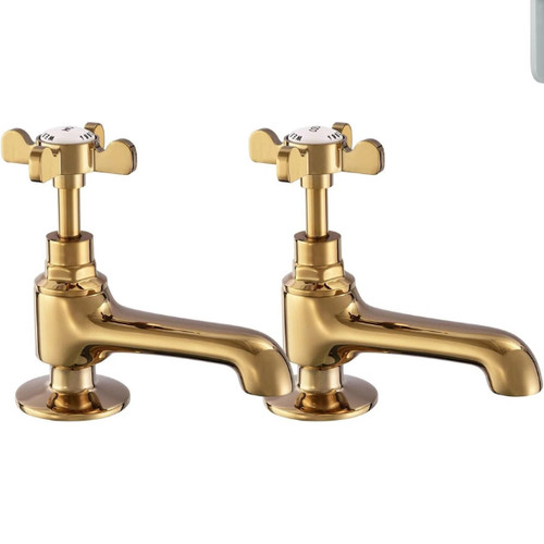 Basin pillar taps pair - pillar,