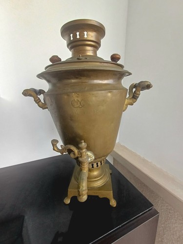 Antique russian tula samovar - antique,