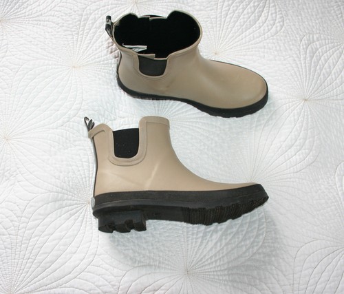 Beige with black soles - with,