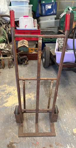 Vintage metal sack barrow - metal,