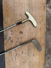 2 Vintage Brass Head Golf