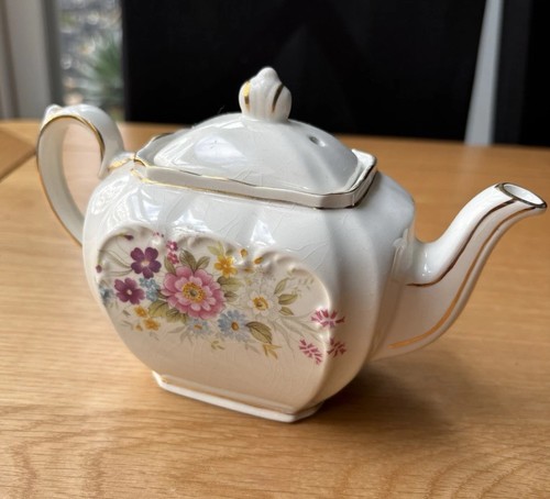 Sadler england teapot floral - sadler,