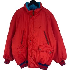 Australian L'Alpina Bomber SKI Jacket Quilted Red Blue Men's Label Size 52 / XL