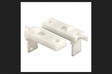 Slide-Co 172434-W Spring Loaded Sliding Window Tilt Latch, White, 1-Pair