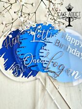 Personalized Acrylic Cake Topper - Happy Birthday