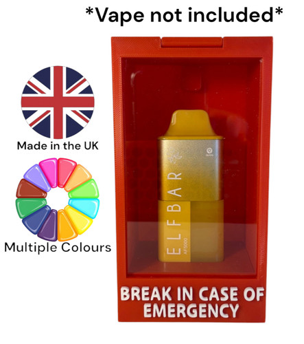 Break glass case of - glass, in