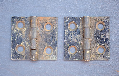 Victorian brass hinges inch - hinges,