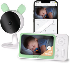 BOIFUN 4.3” Video Baby Monitor Camera, Wifi App Control Motion&Crying Detection