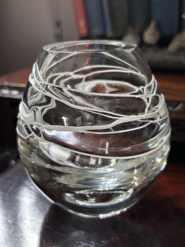 Vintage studio art glass vase - vintage,