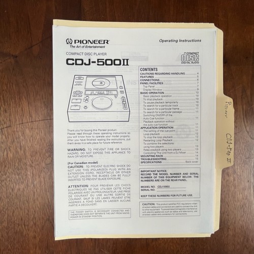 Vintage pioneer cdj 500 - vintage,