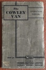 MORRIS COWLEY Van Operation