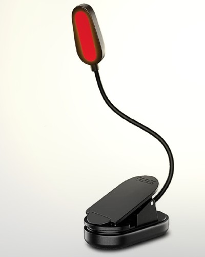 Red book light clip on - red,