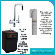 Chrome 3-in-1 Instant Boiling Hot Water Tap Including Tank & Filter