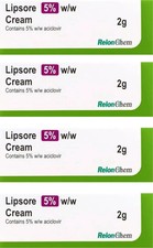 4 x LIPSORE Cold Sore Cream