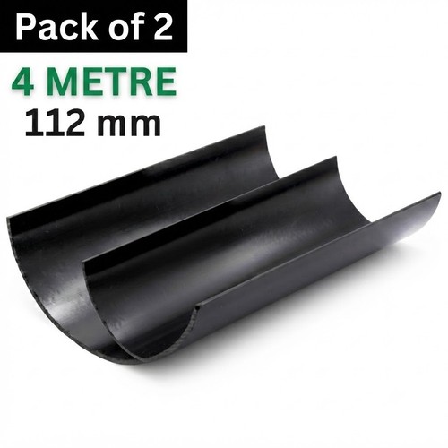 Floplast 112mm black - 112mm, half
