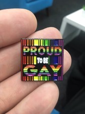 gay pride pin badges Proud To