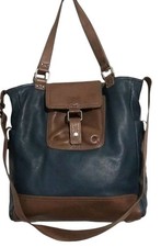 Orla Kiely Reversible Soft Leather Large Shoulder Hobo Bag