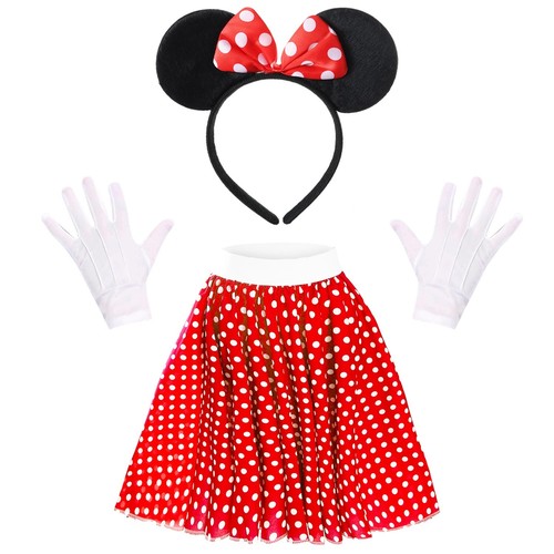 Red polka dot mouse cute - dot,
