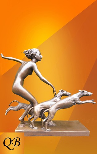 Art deco diana - art, figurine