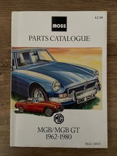 MGB MGBGT 1962-1980 Moss parts catalogue