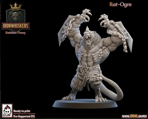Rat ogre iron wiskers - ogre, ratman