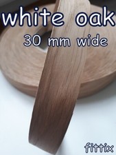 Iron on Edging Pre Glued Real Wood White Oak Veneer Edge Banding  30 mm