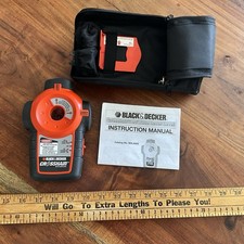 Black & Decker CROSSHAIR 90° Auto Laser Level BDL400S w/Attachments Manual Case