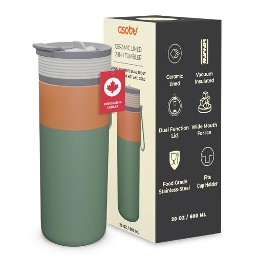 20oz ceramic lined - 20oz, insulated