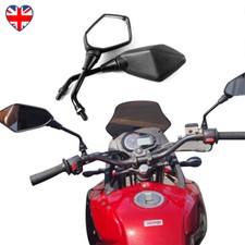 Universal Motorcycle Scooter Mirrors Motorbike 7/8" Wing Rear View Side Mirrors