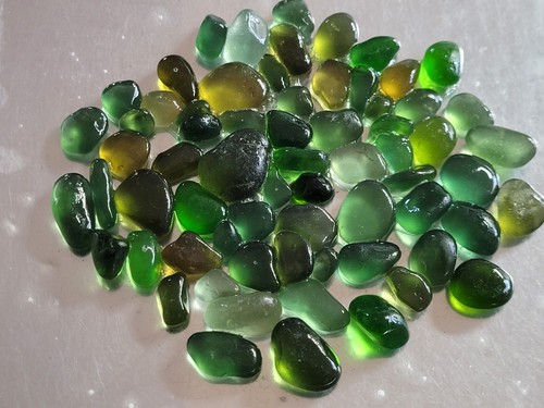 Small green sea - 65, glass