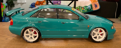 New painted green tamiya audi - new,