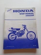 HONDA XR 500 R 1981-82 manuale officina INGLESE originale