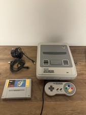 Super Nintendo SNES Console Bundle Super Mario World Console/Game/Pad/PSU/AV
