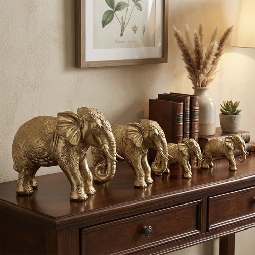 Set gold elephant - 4,