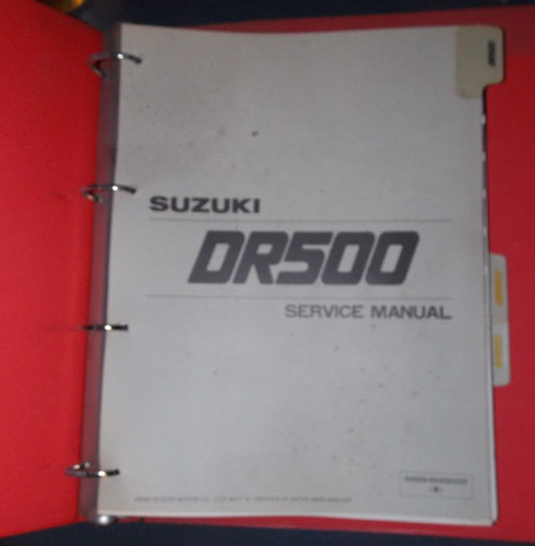 Suzuki dr500 service - dr500,